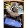 Image 2 : Lot of misc items, rope, lights, gloves