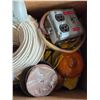 Image 3 : Lot of misc items, rope, lights, gloves
