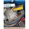 Image 4 : Wood crate with hardware and rope