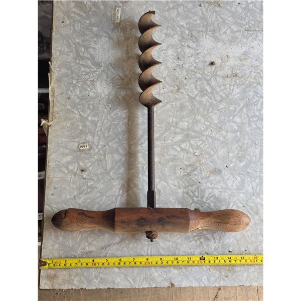 Antique hand auger