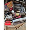 Image 1 : Pallet of misc items, gas can, lawn chairs
