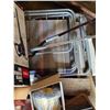 Image 4 : Pallet of misc items, gas can, lawn chairs