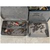 Image 2 : vintage metal tacklebox with tackle