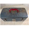 Image 4 : vintage metal tacklebox with tackle