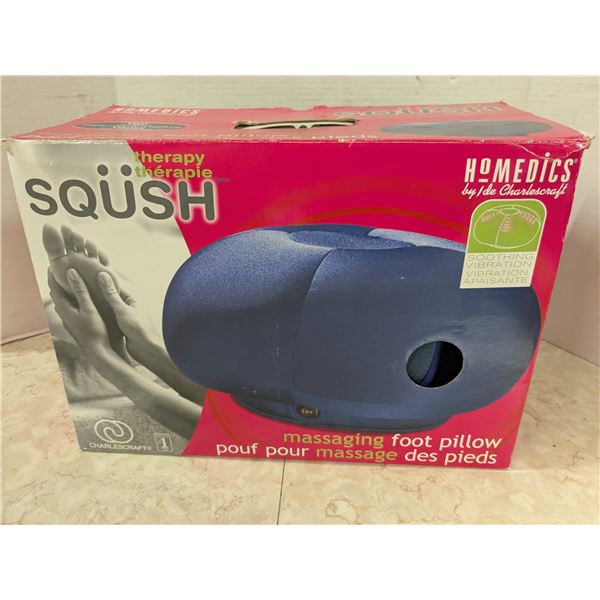 massaging foot pillow with original box