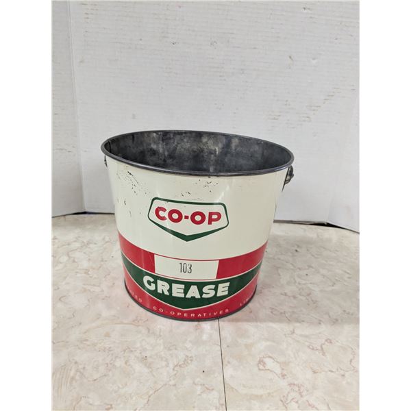 vintage co-op grease pail