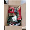 Image 1 : box of vintage christmas décor