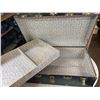 Image 3 : Vintage steamer trunk, 36x20.5x12"
