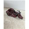 Image 2 : cast iron toy motorbike with sidecar