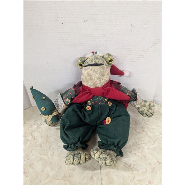 Vintage AVON stuffed musical frog