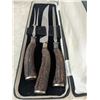 Image 3 : Vintage antler handle meat carving set, with storage case