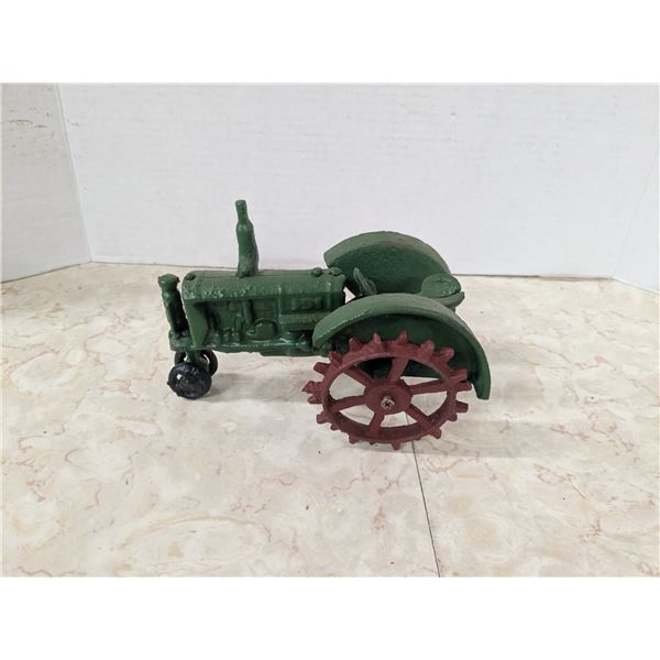 Vintage cast iron toy tractor
