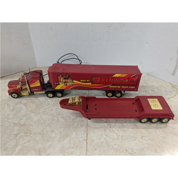 Vintage RC Kenworth with extra trailer