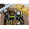 Image 1 : box of home office supplies and décor