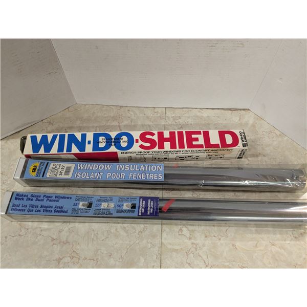 3 rolls plastic window film