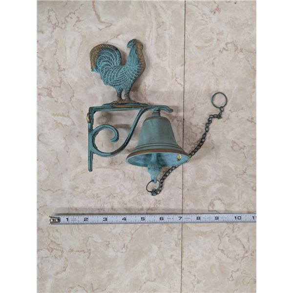 painted brass mini school bell