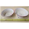Image 4 : Vintage Enamelware Pot & (2) Bowls