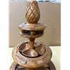 Image 4 : Vintage MCM 3-Tier Lazy Susan Carved From Monkey Pod Wood