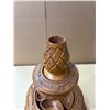 Image 5 : Vintage MCM 3-Tier Lazy Susan Carved From Monkey Pod Wood