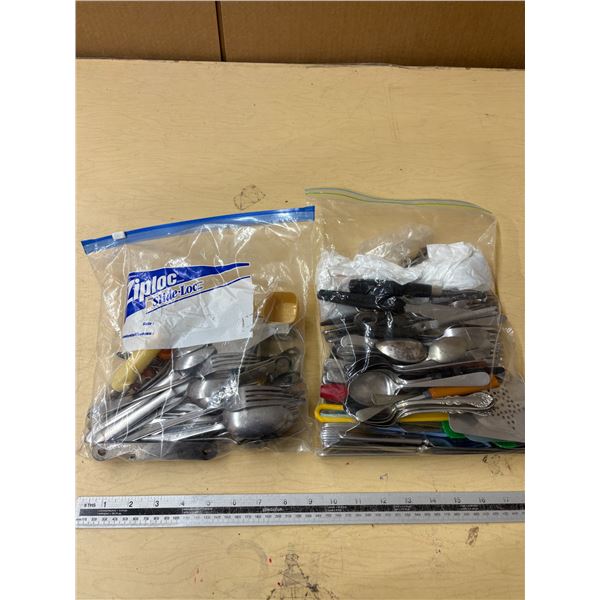 Lot of Assorted Kitchen Utensils & Cutlery