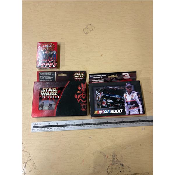 Decks of Playing Cards – Coca-Cola, Star Wars, Nascar Dale Ernheardt