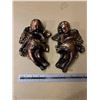 Image 1 : (2) Vintage Cherub Angel Wall Décor