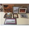 Image 1 : Framed Picture and Album Lot