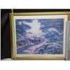 Image 3 : (2) Art Prints – “View of the Valley I” and Wolf Print