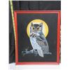 Image 4 : Framed Owl Artwork, Vintage Moulded Ship Wall Hanging