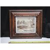 Image 1 : Framed Winter Landscape Painting