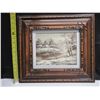 Image 2 : Framed Winter Landscape Painting