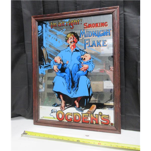 Vintage Ogdens Tabacco Advertising Mirror