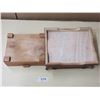 Image 4 : (2) Wooden Souvenir Trinket Boxes