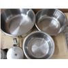 Image 3 : Lot of Stainless-Steel Pots etc.