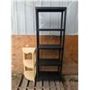 Image 1 : 5 tier plastic shelf with 3 tier corner shelf