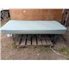 Image 1 : vintage folding cot with new mattress