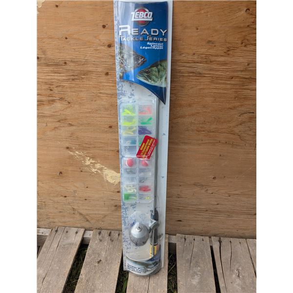 sealed, new, rod/reel with tackle