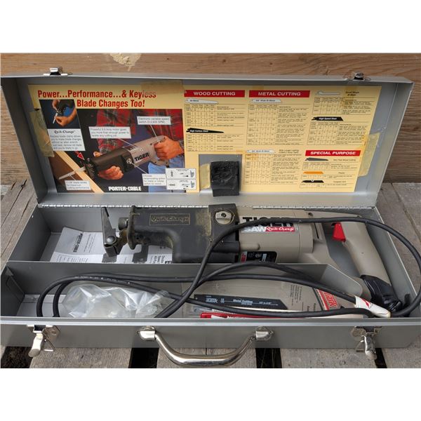porter cable reciprocating saw with case and original packaging