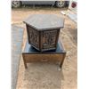 Image 1 : hex end table with drawer bench/ottoman