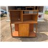 Image 1 : wooden desk and cabinet