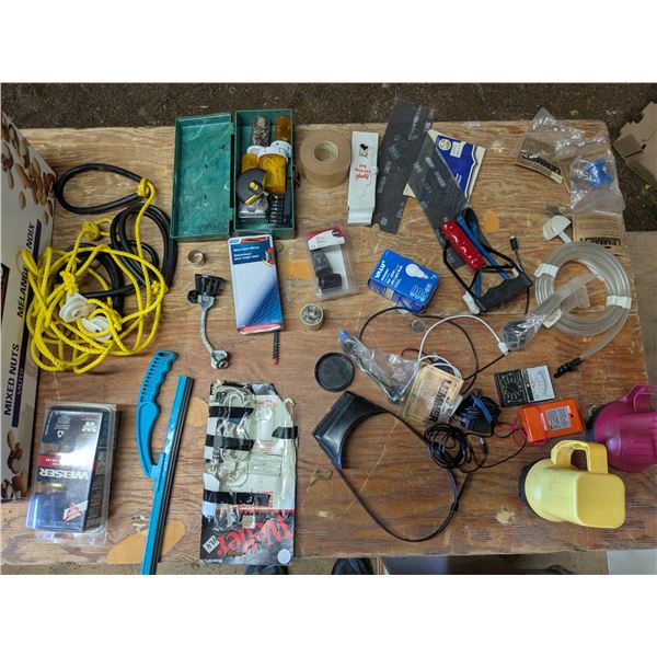box of tools and hardware