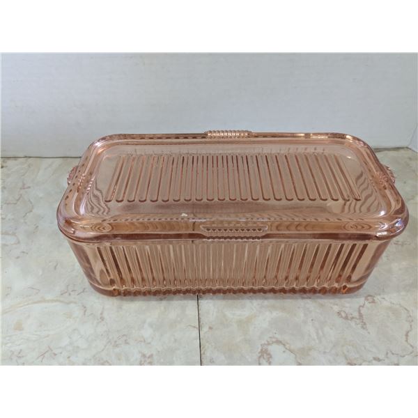 Glass refrigerator dish