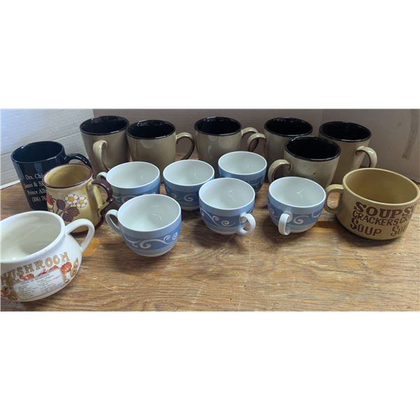 mixed coffee mugs