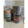 Image 1 : 9 currier and ives tins, 10"