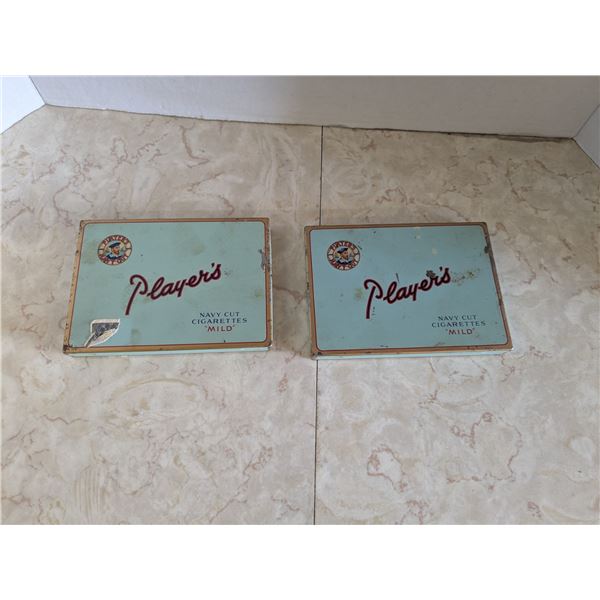 2vintage ciggarette tins