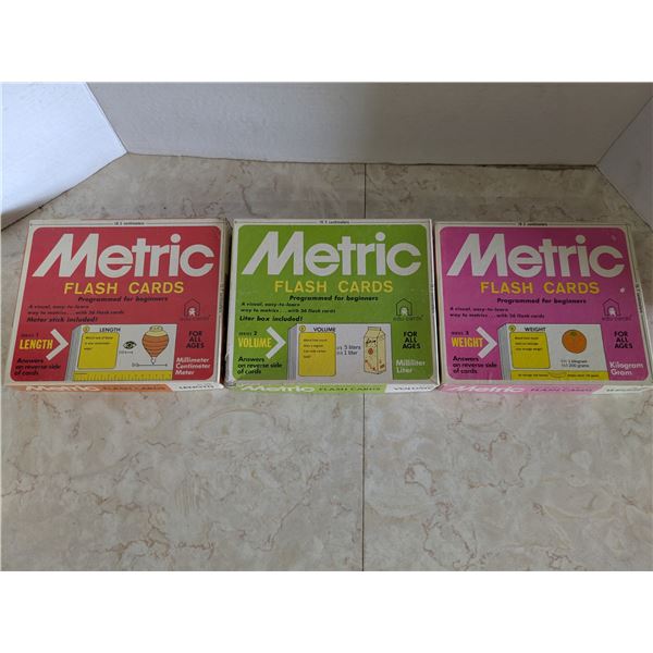 Metric flash cards