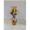 Image 1 : Colored glass kerosene lamp