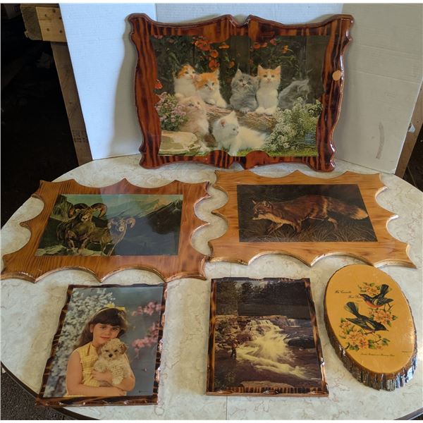 Laminated wood artworks/prints