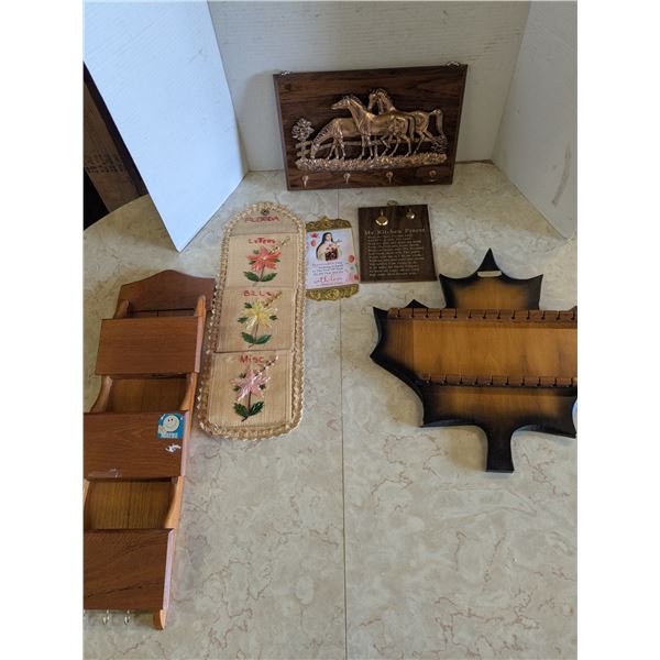 wall décor, letter holders, etc.