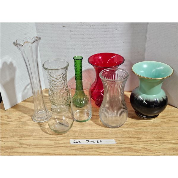 Lot of Assorted Vases